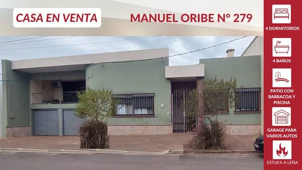 Venta / Manuel Oribe 279 / Artigas